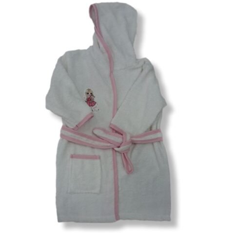 Παιδικό Μπουρνούζι “LOL Surprise” με Κουκούλα – Ροζ Γλύκα & Απαλότητα 💖