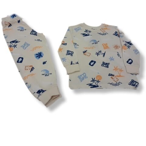 🌴 Παιδικές Πιτζάμες "Surf Club" – Καλοκαιρινά Όνειρα με Στιλ! 🏄‍♂️