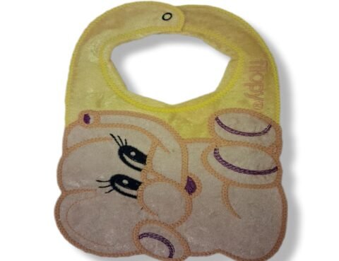 🧸 Απαλή Βρεφική Σαλιάρα με Γλυκό Αρκουδάκι 🧸