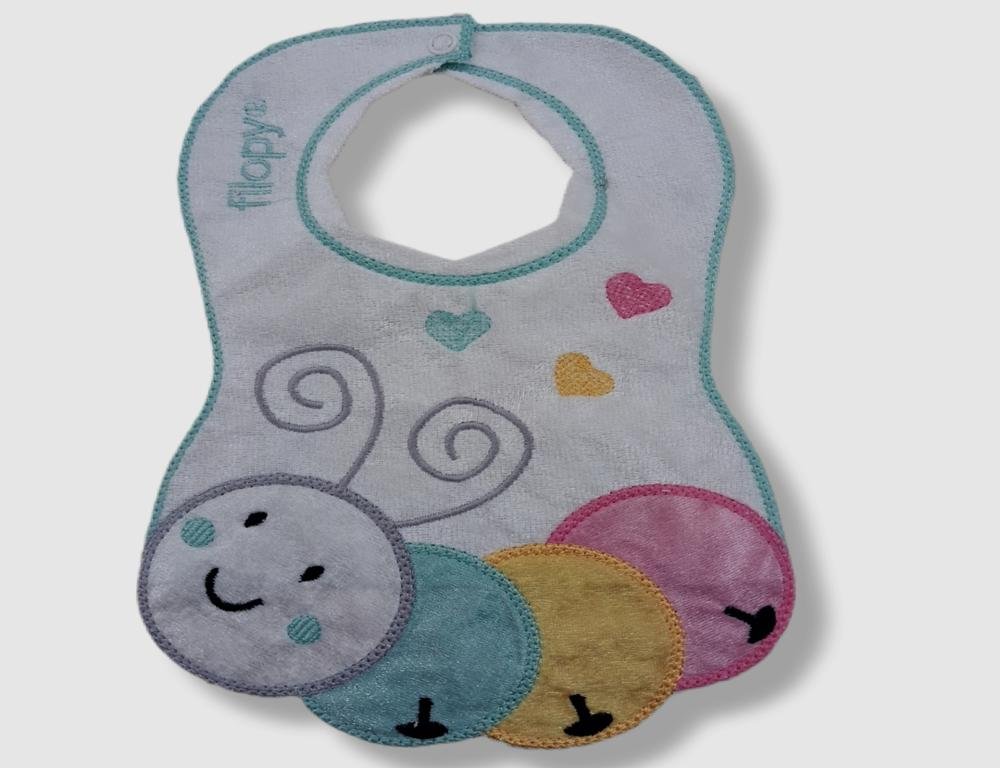 💕 Χαριτωμένη Βρεφική Σαλιάρα με Πολύχρωμη Πεταλούδα 💕