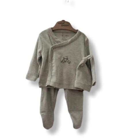 «Βρεφικό Σετ Ριγέ με Ποδηλατάκι – Απόλυτη Άνεση & Απλότητα»