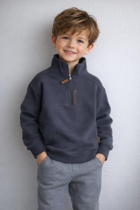 Αγορίστικη Μπλούζα “Urban Style” με Φερμουάρ – Άνεση & Μοντέρνα