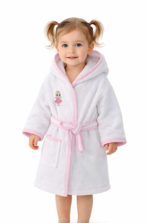 Παιδικό Μπουρνούζι “LOL Surprise” με Κουκούλα – Ροζ Γλύκα & Απαλότητα 💖