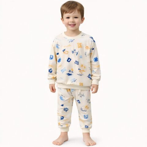 🌴 Παιδικές Πιτζάμες "Surf Club" – Καλοκαιρινά Όνειρα με Στιλ! 🏄‍♂️