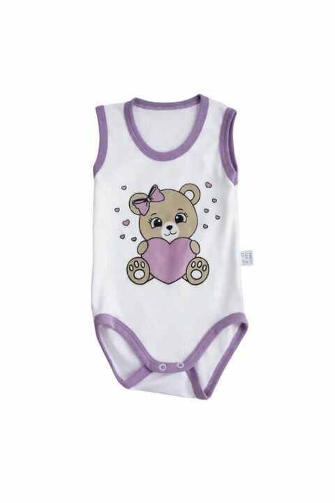 Γλυκό Αρκουδάκι με Καρδούλα – Βρεφικό Κορμάκι Αγάπης