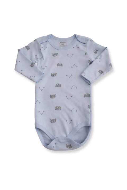 «Γαλάζιο Βρεφικό Κορμάκι με Μικρά Ζωάκια – Απαλή Αγκαλιά Όλη Μέρα»
