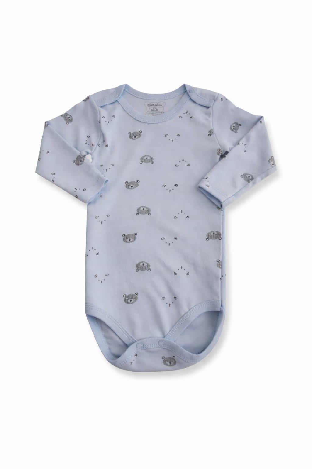 «Γαλάζιο Βρεφικό Κορμάκι με Μικρά Ζωάκια – Απαλή Αγκαλιά Όλη Μέρα»