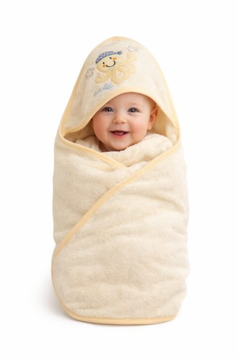 Alternative view of Βρεφική Πετσέτα Μπάνιου με Κουκούλα “Sea Life” –