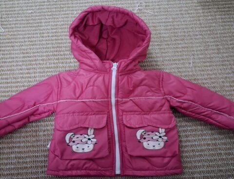 Alternative view of «Ροζ Ζεστασιά: Παιδικό Μπουφάν με Χαριτωμένες Τσέπες Ζωάκια» 🌸
