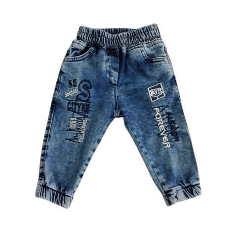 Παιδικό Τζιν Παντελόνι “Forever Style” με Λάστιχο