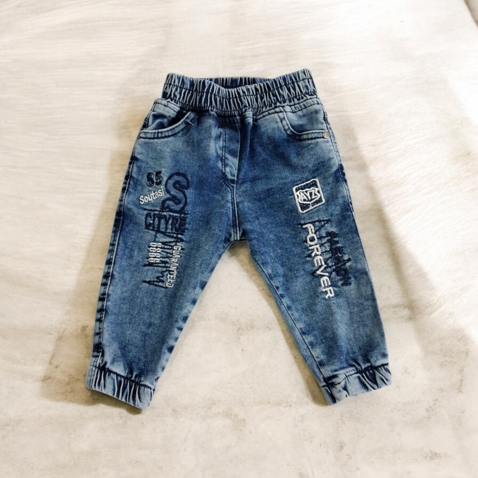 Παιδικό Τζιν Παντελόνι “Forever Style” με Λάστιχο - Image 3