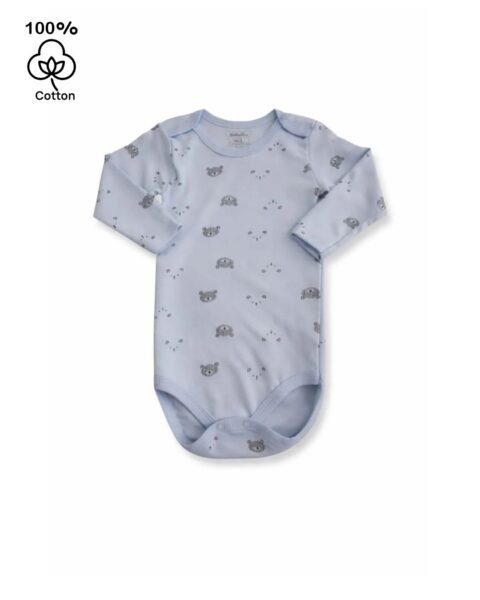 «Γαλάζιο Βρεφικό Κορμάκι με Μικρά Ζωάκια – Απαλή Αγκαλιά Όλη Μέρα»