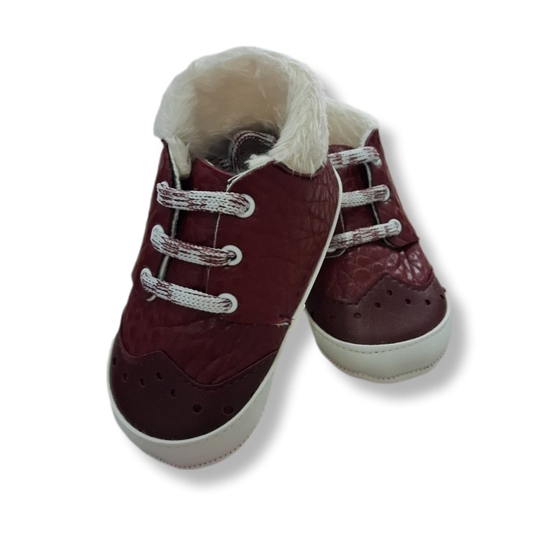 Ζεστά Βρεφικά Παπουτσάκια Αγκαλιάς σε Μπορντό