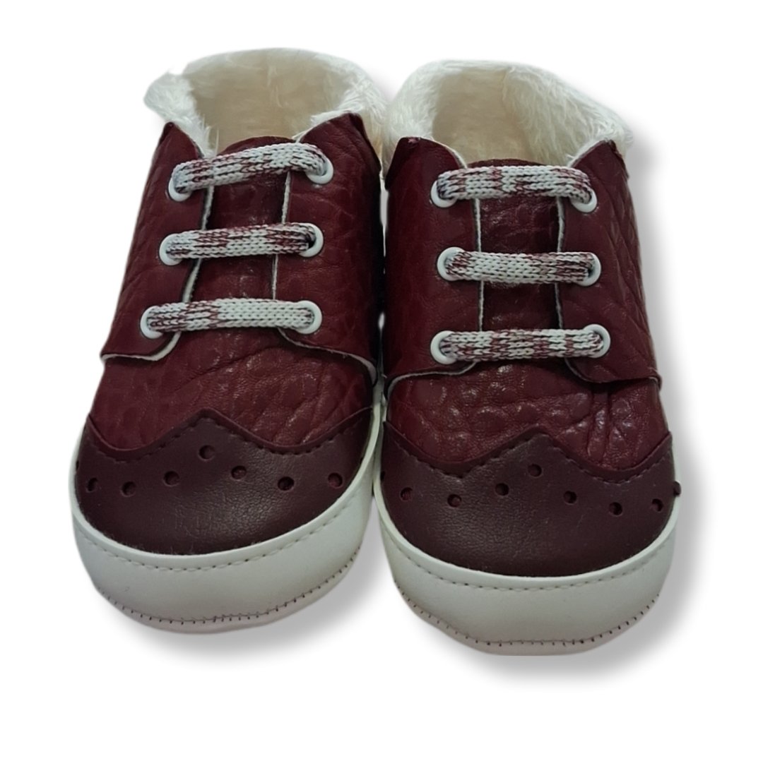 Ζεστά Βρεφικά Παπουτσάκια Αγκαλιάς σε Μπορντό - Image 3
