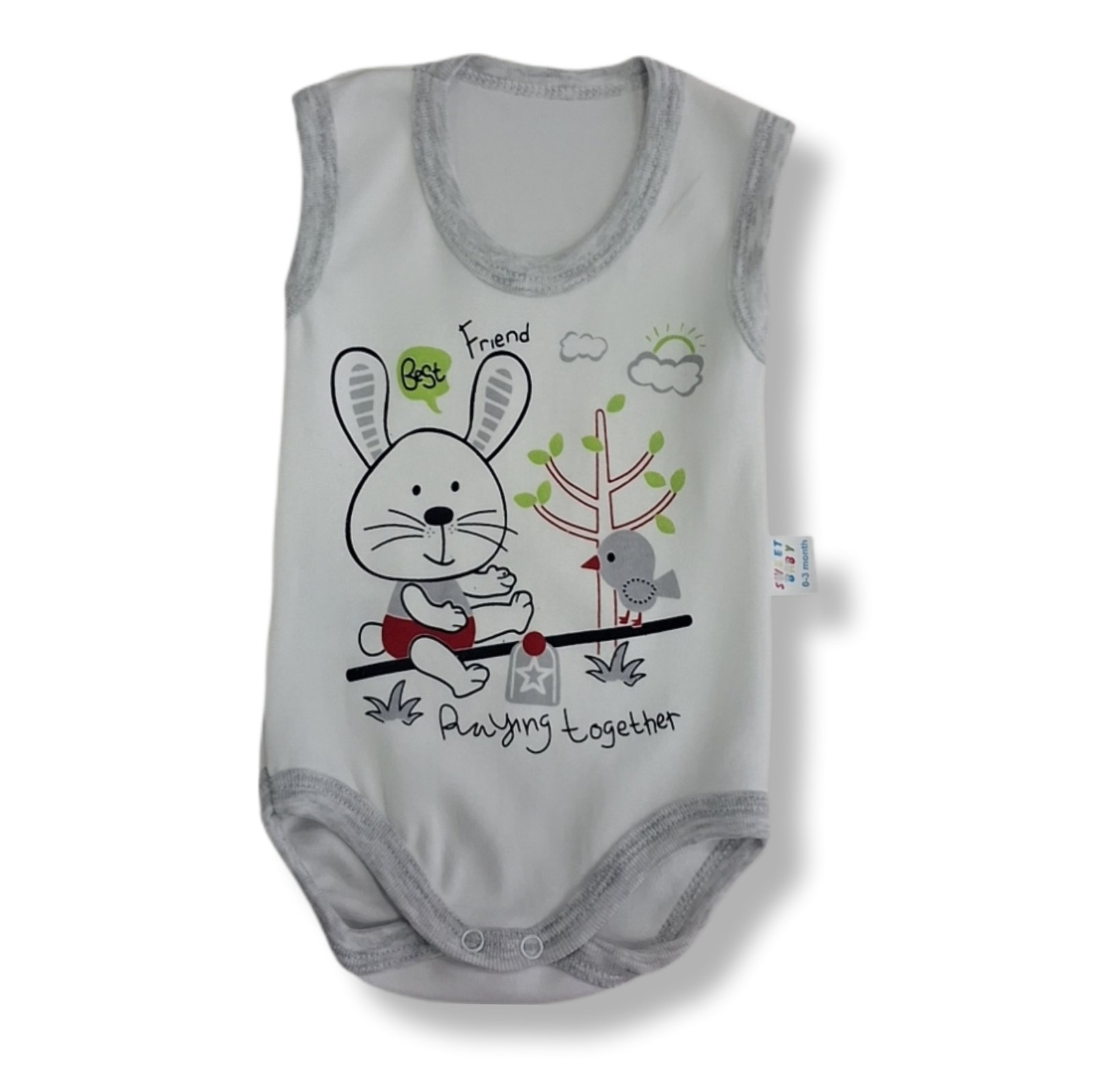 Best Friends Forever – Βρεφικό Κορμάκι με Λαγουδάκι & Πουλάκι (Αντιγραφή)