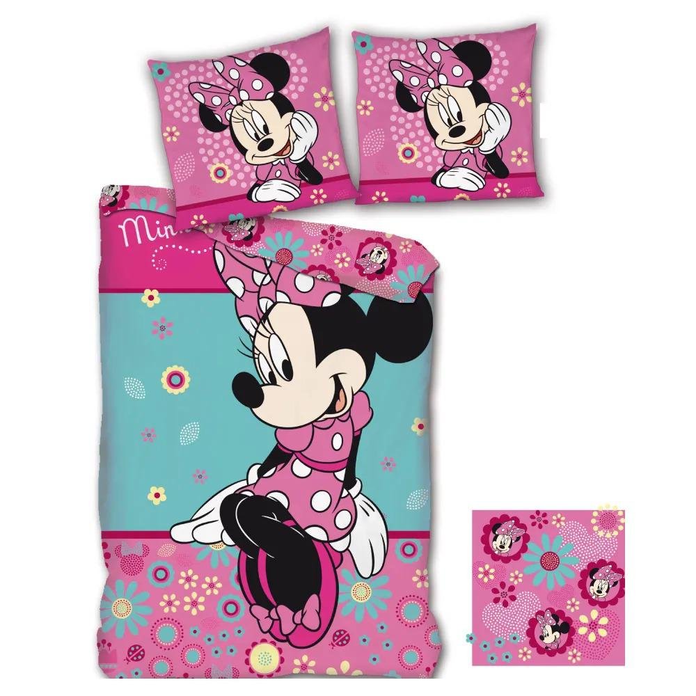 Παιδική Παπλωματοθήκη Minnie Ροζ & Φιστίκι – Γλυκός Συνδυασμός και Ονειρεμένο Στυλ 140Χ200cm