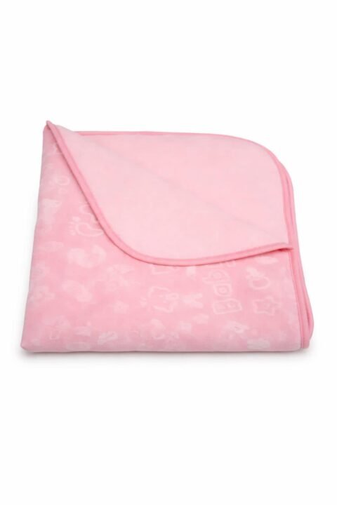 Baby Serra Valentine Ροζ Βρεφική Κουβέρτα Vizon