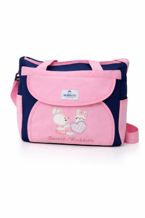 Ροζ Τσάντα Μητρότητας “Sweet Rabbit” BEBEKTO