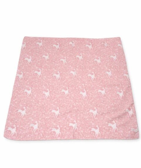 Ροζ Βρεφική Πάνα με Ελαφάκια – Απαλότητα & Στυλ