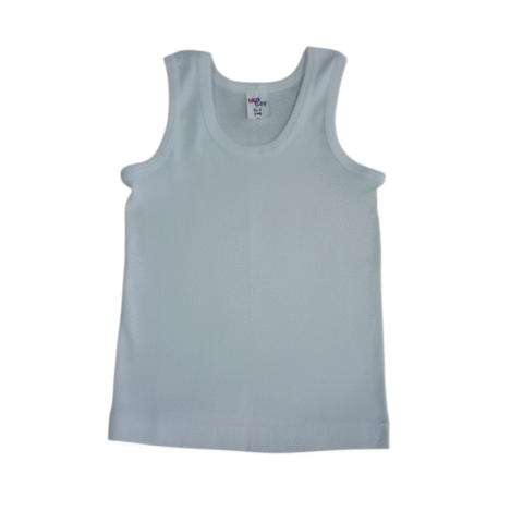 Λευκό Αμάνικο Φανελάκι Παιδικό – Απαλό & Άνετο