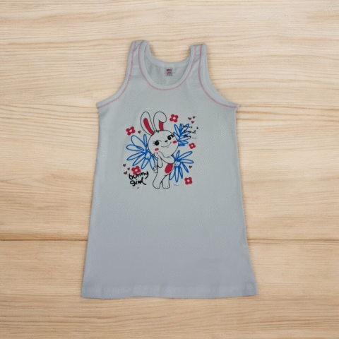 Alternative view of Λευκό Παιδικό Φανελάκι με Λαγουδάκι – Γλυκό & Άνετο