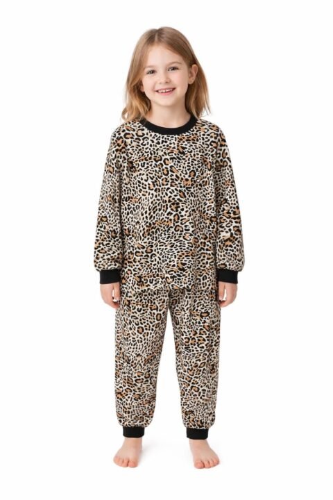 Παιδική Πιτζάμα Animal Print – Σετ Μπλούζα & Παντελόνι