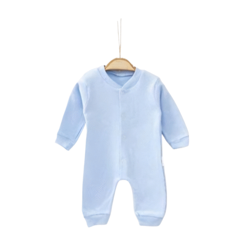 Μπλε Βρεφικό Ολόσωμο Φορμάκι – Άνεση & Γλυκό Στυλ