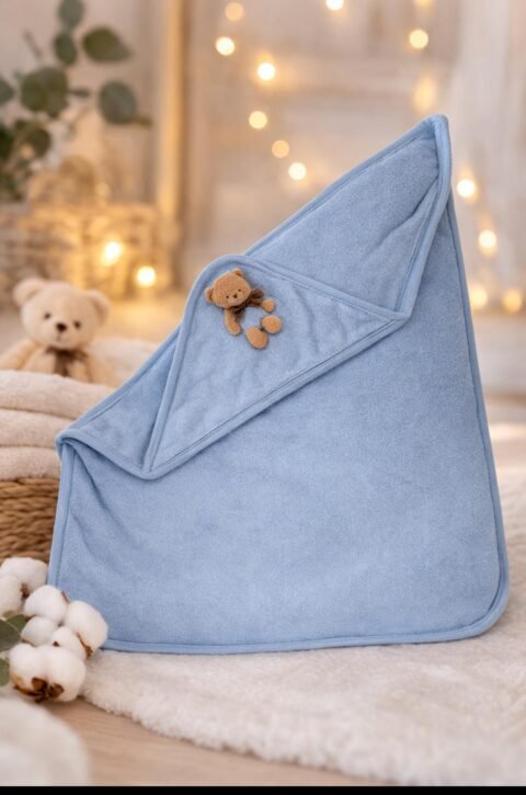 Alternative view of Βρεφική Πετσέτα Μπάνιου – Απαλή & Απορροφητική για Μωρά 👶🛁