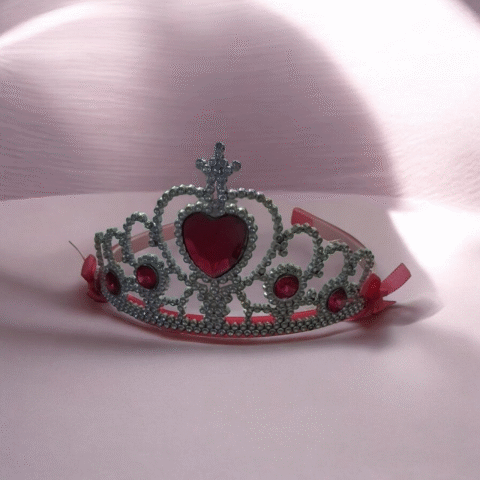 Alternative view of Ροζ Πριγκιπική Κορώνα με Καρδιά