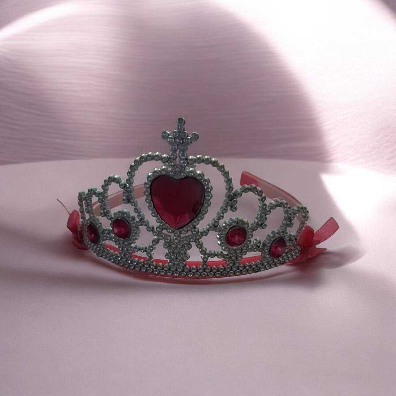 Ροζ Πριγκιπική Κορώνα με Καρδιά - Image 2