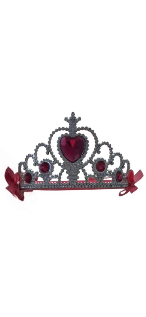 Ροζ Πριγκιπική Κορώνα με Καρδιά