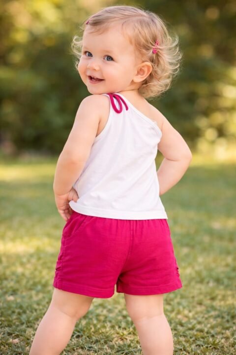 Alternative view of Καλοκαιρινό Βρεφικό Σετ – Άνετο & Δροσερό για Καθημερινές Εμφανίσεις