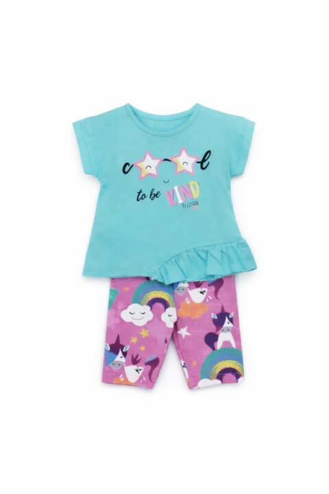 Alternative view of Καλοκαιρινό Βρεφικό Σετ 2 Τεμαχίων – Απαλό Βαμβακερό Μπλουζάκι & Σορτσάκι