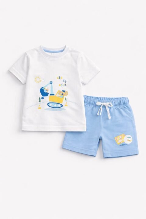 Alternative view of Παιδικό Καλοκαιρινό Σετ Αγόρι με Μπλουζάκι & Σορτσάκι 👦☀️