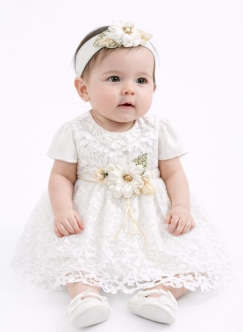 Ρομαντικό Βρεφικό Φορεματάκι με Απαλή Υφή & Κομψό Στυλ