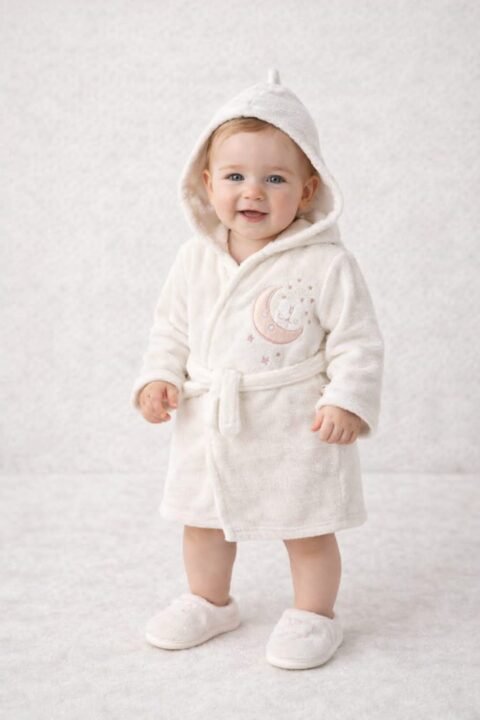 Alternative view of Παιδικό Σετ Μπάνιου – Μπουρνούζι, Πετσέτα & Παντοφλάκια 🛁👶 0,12  Μηνων