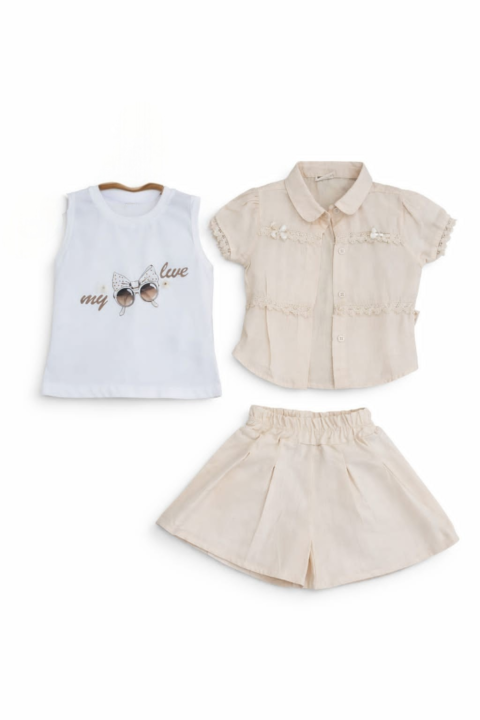 Alternative view of Καλοκαιρινό Βρεφικό Σετ «Ηλιαχτίδα» – Δροσερό & Κομψό