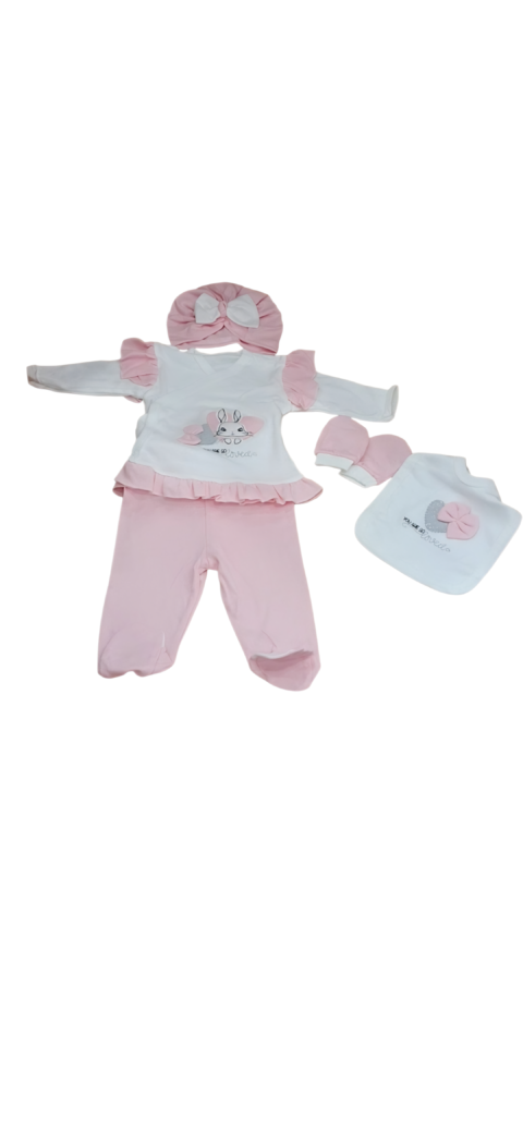 Alternative view of Βρεφικό Σετ 5 Τεμαχίων – Απαλότητα & Στυλ για τις Πρώτες Στιγμές 0-3 μηνών