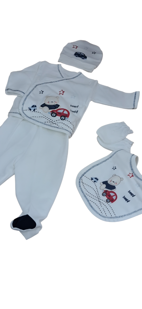 Alternative view of Σετ 5 Τεμαχίων για Μωρό – Άνεση & Στυλ από την Πρώτη Μέρα 0-3 μηνών