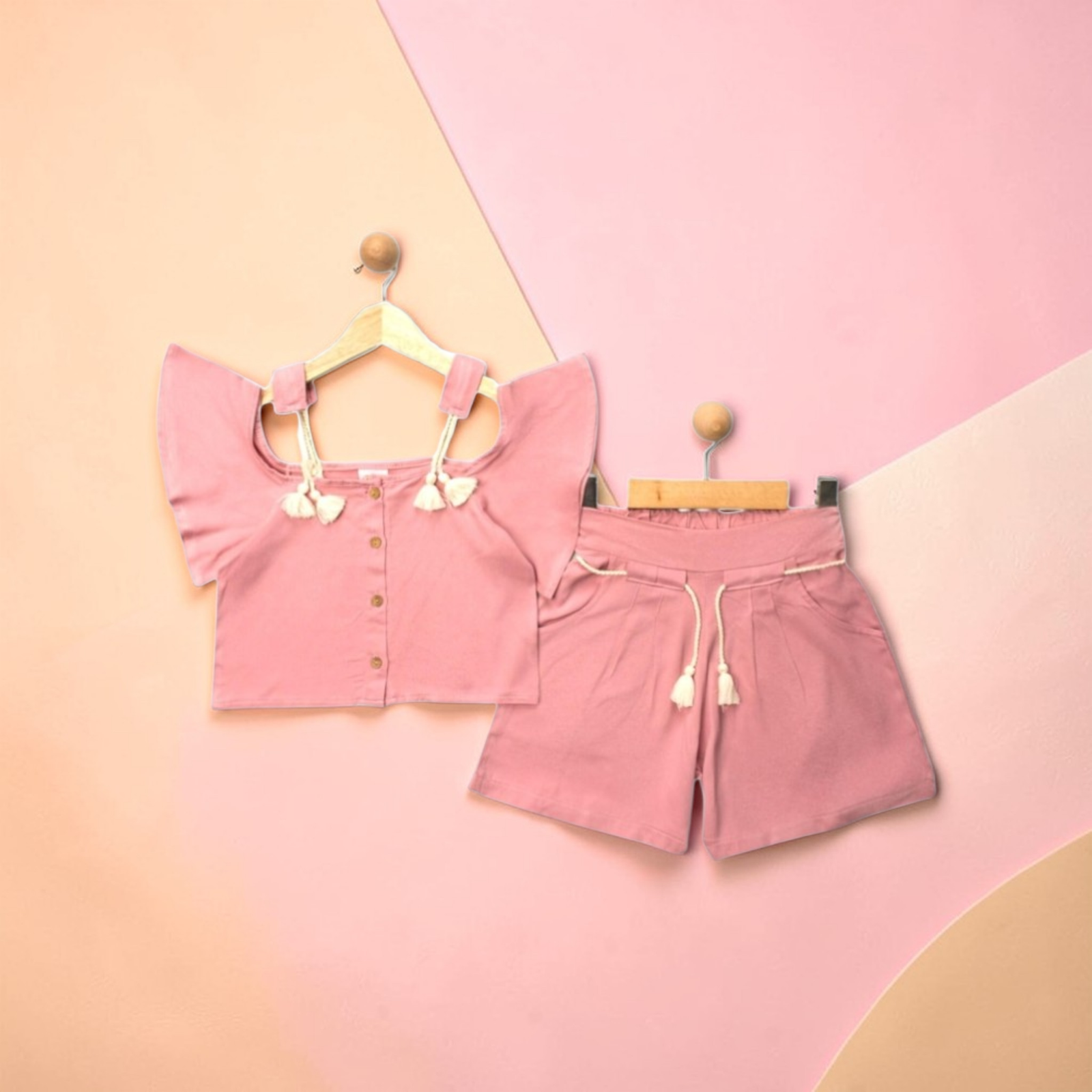 Ρομαντικό Καλοκαιρινό Σετ Κοριτσιού σε Απαλό Ροζ 🌸 - Image 3