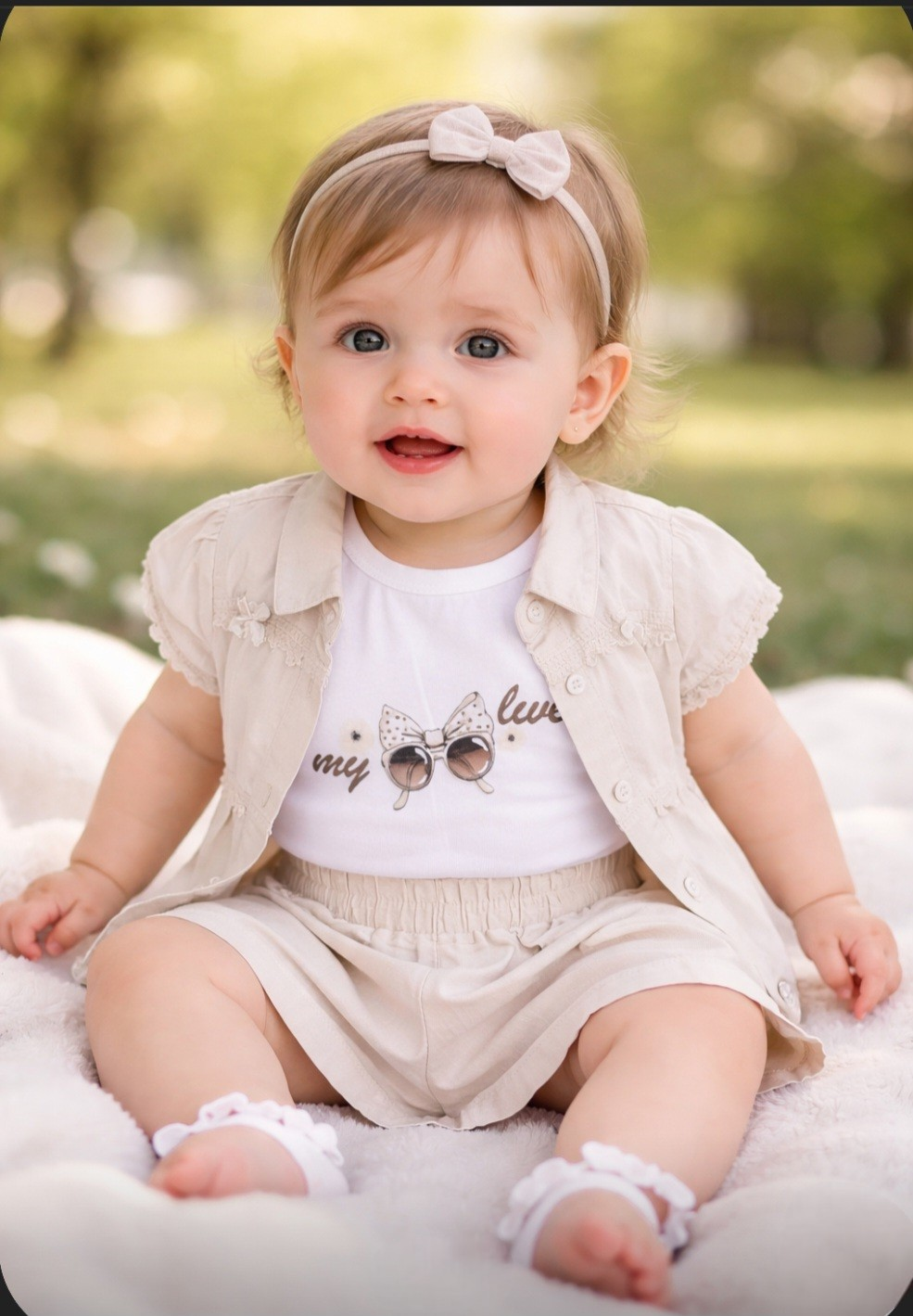 Καλοκαιρινό Βρεφικό Σετ «Ηλιαχτίδα» – Δροσερό & Κομψό