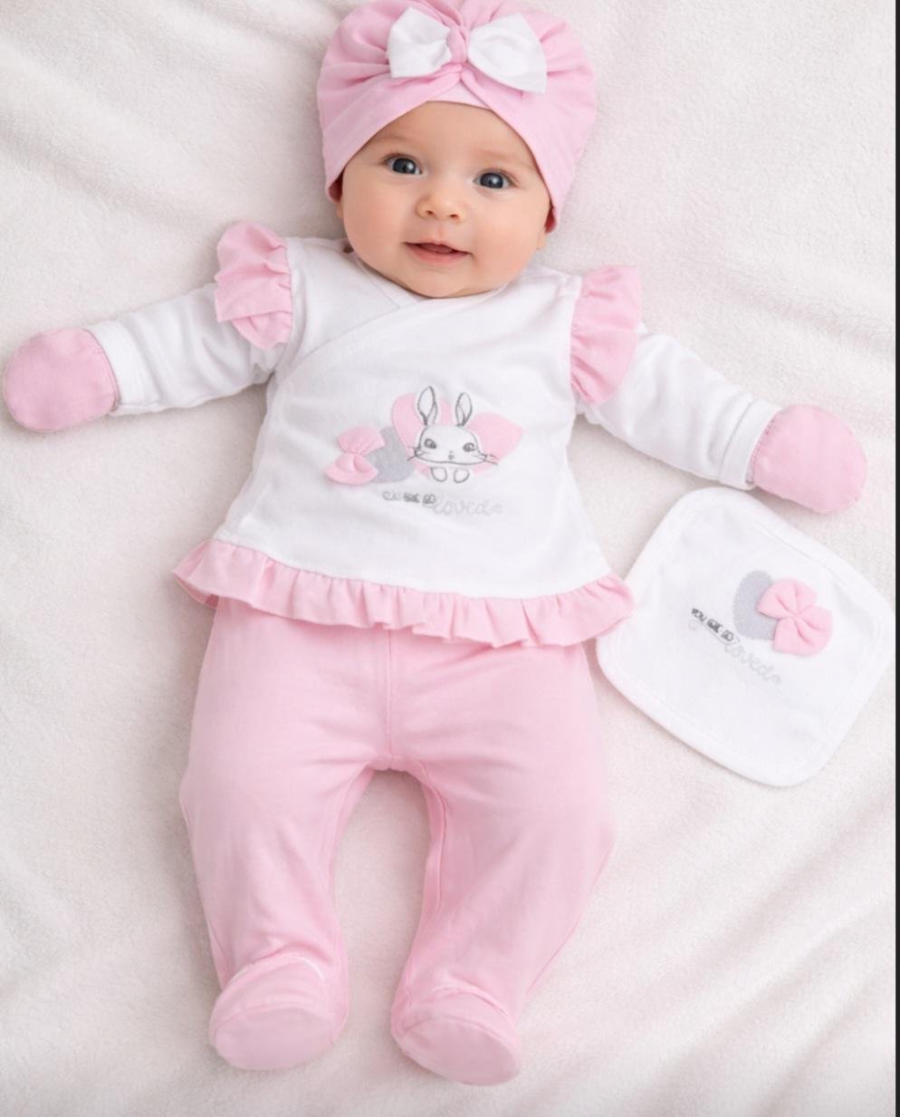 Βρεφικό Σετ 5 Τεμαχίων – Απαλότητα & Στυλ για τις Πρώτες Στιγμές 0-3 μηνών