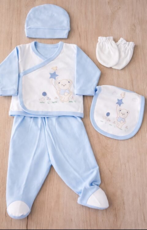 Alternative view of Πολυτελές Βρεφικό Σετ 5 Τεμαχίων – Απόλυτη Άνεση & Στυλ για Μικρούς Θησαυρούς 0-3 μηνών