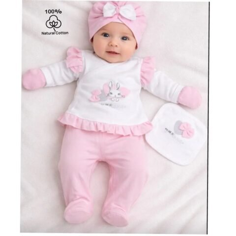 Βρεφικό Σετ 5 Τεμαχίων – Απαλότητα & Στυλ για τις Πρώτες Στιγμές 0-3 μηνών