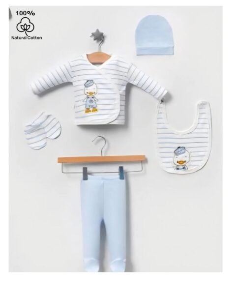 Βρεφικό Σετ 5 Τεμαχίων – Απαλό & Πρακτικό για Νεογέννητο 👶🍼 0,3 μηνών