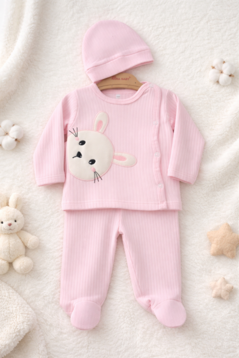 Alternative view of Βρεφικό Σετ 100% Βαμβάκι – Φυσική Απαλότητα για Κάθε Μέρα 0,3 μηνων