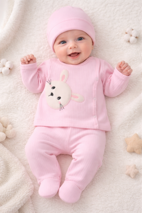 Βρεφικό Σετ 100% Βαμβάκι – Φυσική Απαλότητα για Κάθε Μέρα 0,3 μηνων