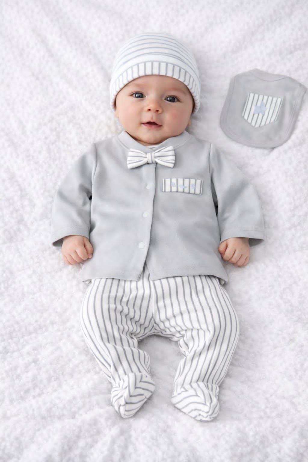 Υπέροχο Βρεφικό Συνολάκι 5 Τεμαχίων – Ολοκληρωμένο Look με Στυλ & Άνεση 0,3μηνών