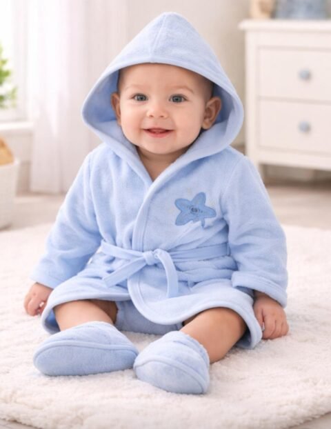 : Σετ 4 Τεμαχίων Μπουρνουζιών για Μωρά 0-1 Έτους