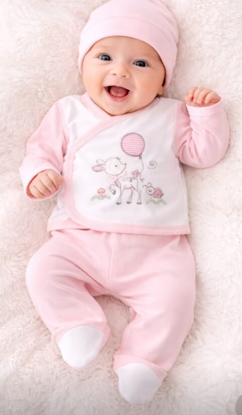 Βρεφικό Σετ 100% Βαμβάκι – Απαλό & Αναπνεύσιμο για Απόλυτη Άνεση 0,3 μηνών